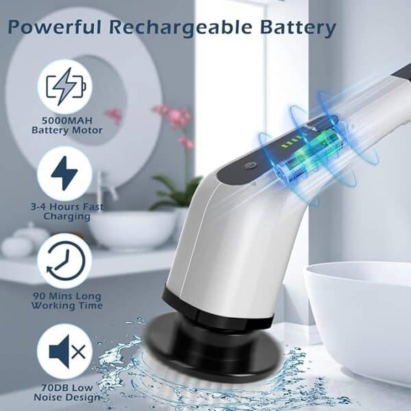 Cepillo De Limpieza Eléctrico 9 En 1
